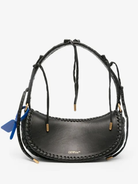 Off-White braided-trim leather tote bag