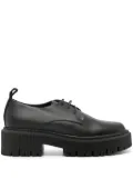 Lorena Antoniazzi 50mm lace-up leather loafers - Black