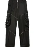 Off-White zip cargo pants - Black