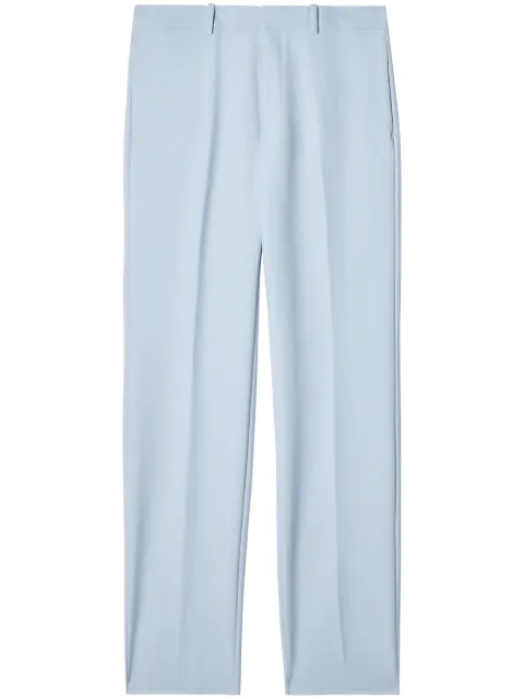 Off-White pantalon droit à logo brodé