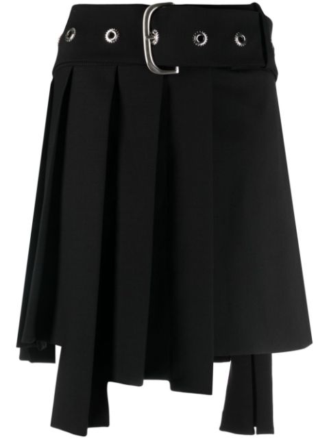 Off-White belted pleated miniskirt Women