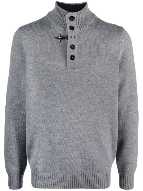 Fay mock-neck wool sweater