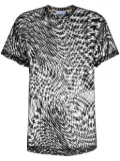 Mugler star-print mesh T-shirt - Black
