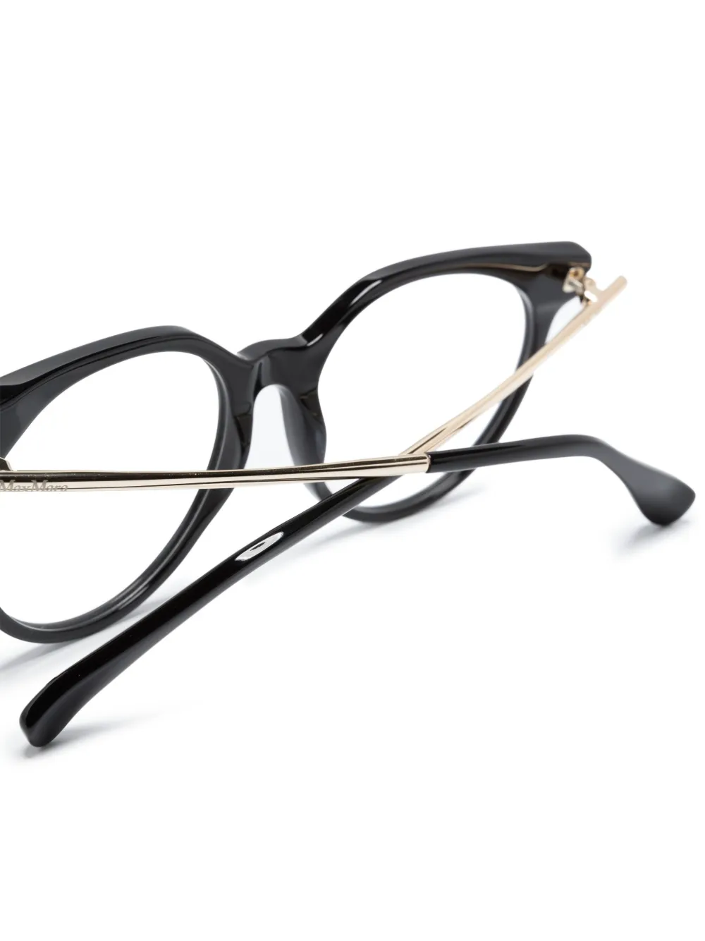  Max Mara Eyewear Round-frame Glasses - Black 