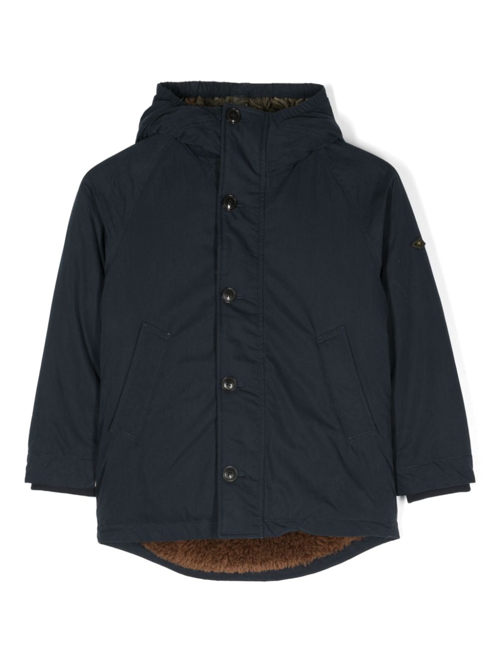 Bellerose button-up hoooded jacket - Blue