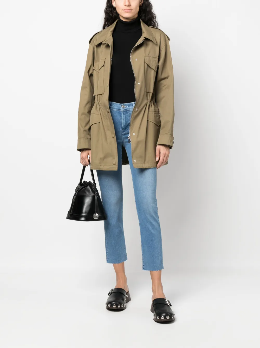 FRAME Cropped jeans - Blauw