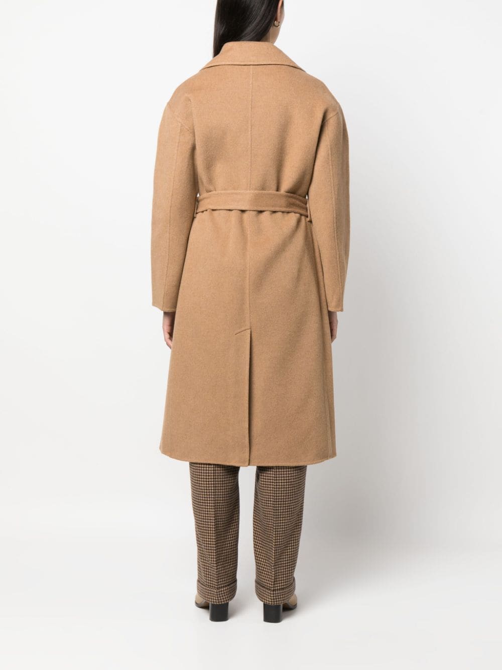 Shop Polo Ralph Lauren Belted-waist Wrap Coat In 褐色