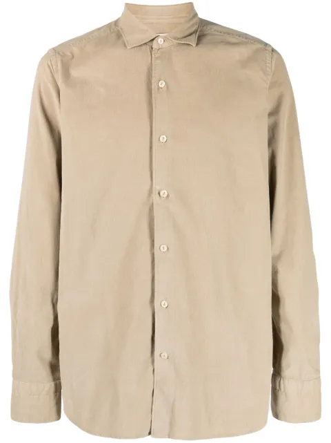Tintoria Mattei Camisa de camurça com abotoamento 