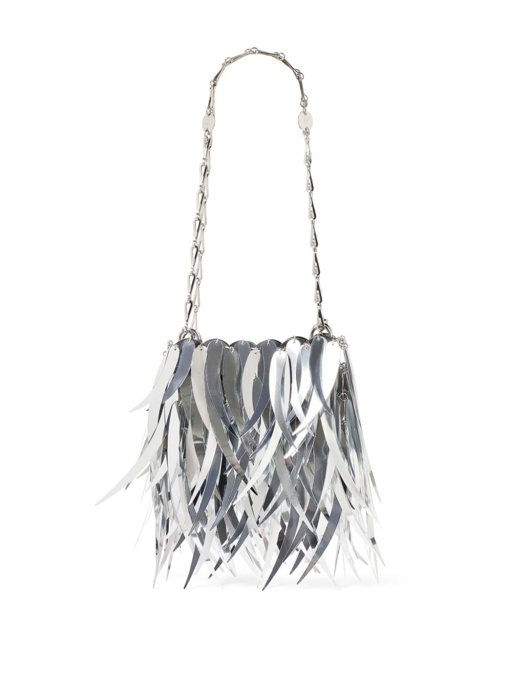 Rabanne Nano metallic-fringe shoulder bag Women