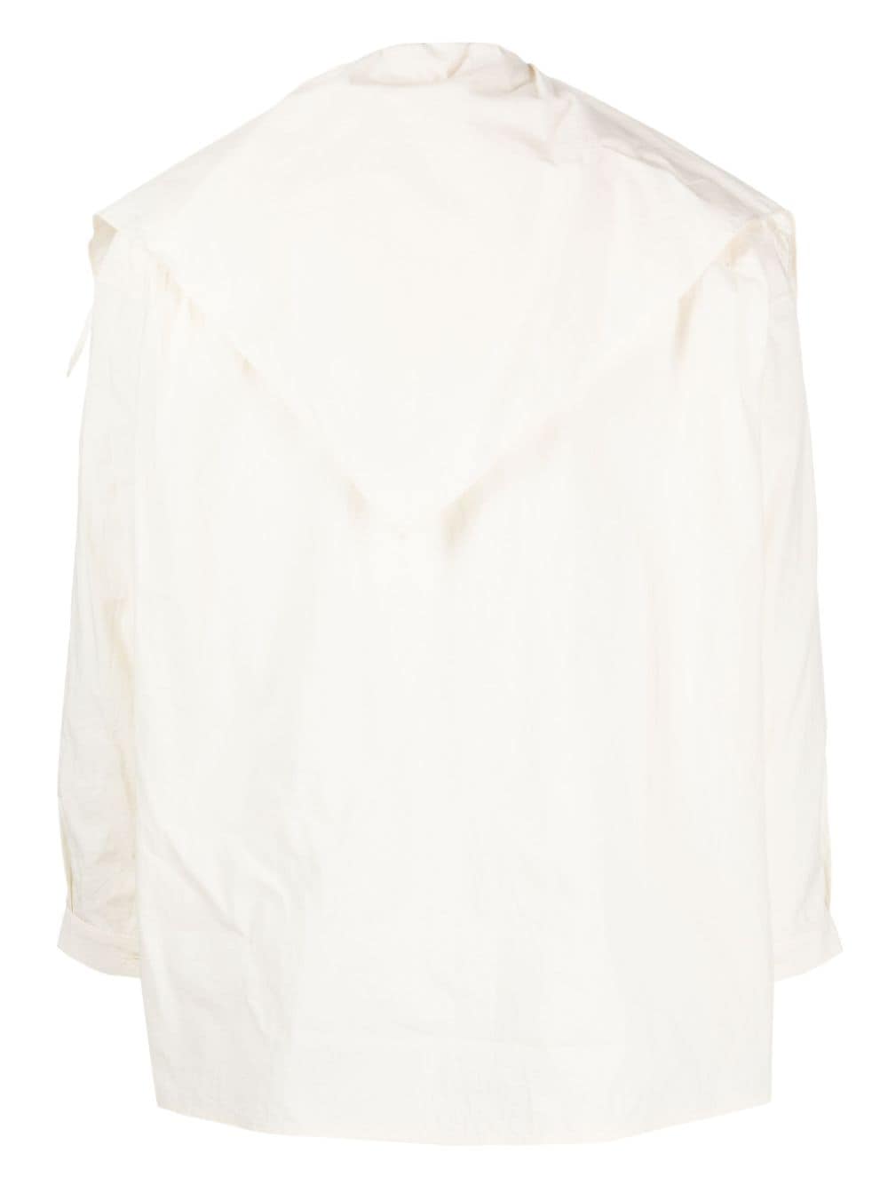 Toogood Fishermans panelled cotton shirt - Beige
