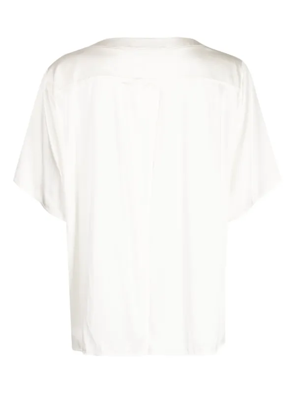Transit Panelled Satin T-shirt | White | FARFETCH