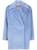 Max Mara Gio double-breasted alpaca wool blend coat - Blue