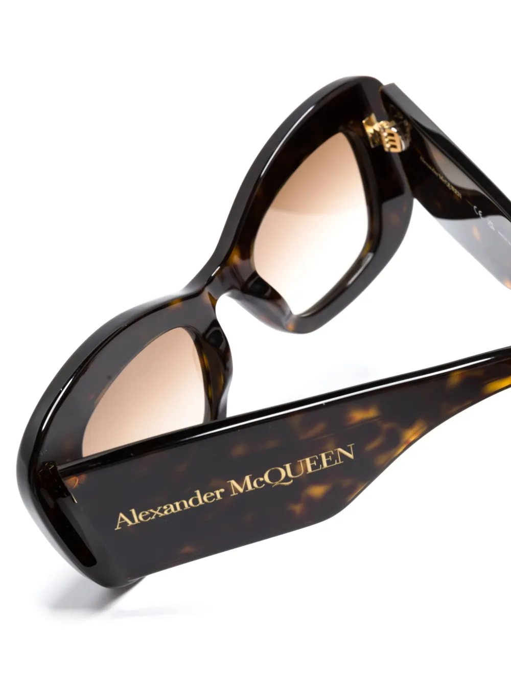 Alexander Mcqueen Eyewear Cat-eye Sunglasses - Brown 