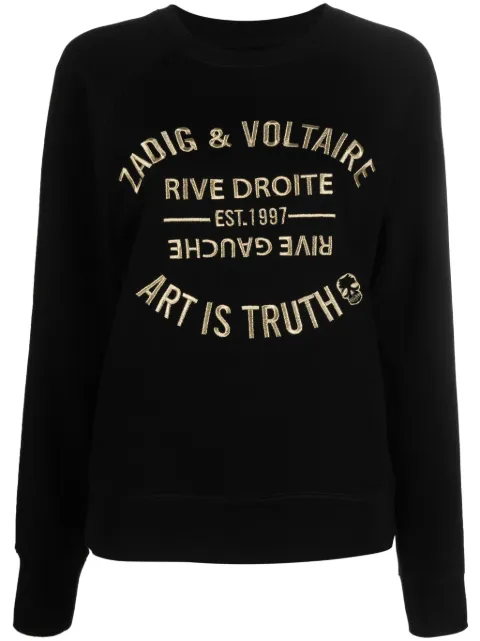 Zadig&Voltaire sudadera con logo bordado