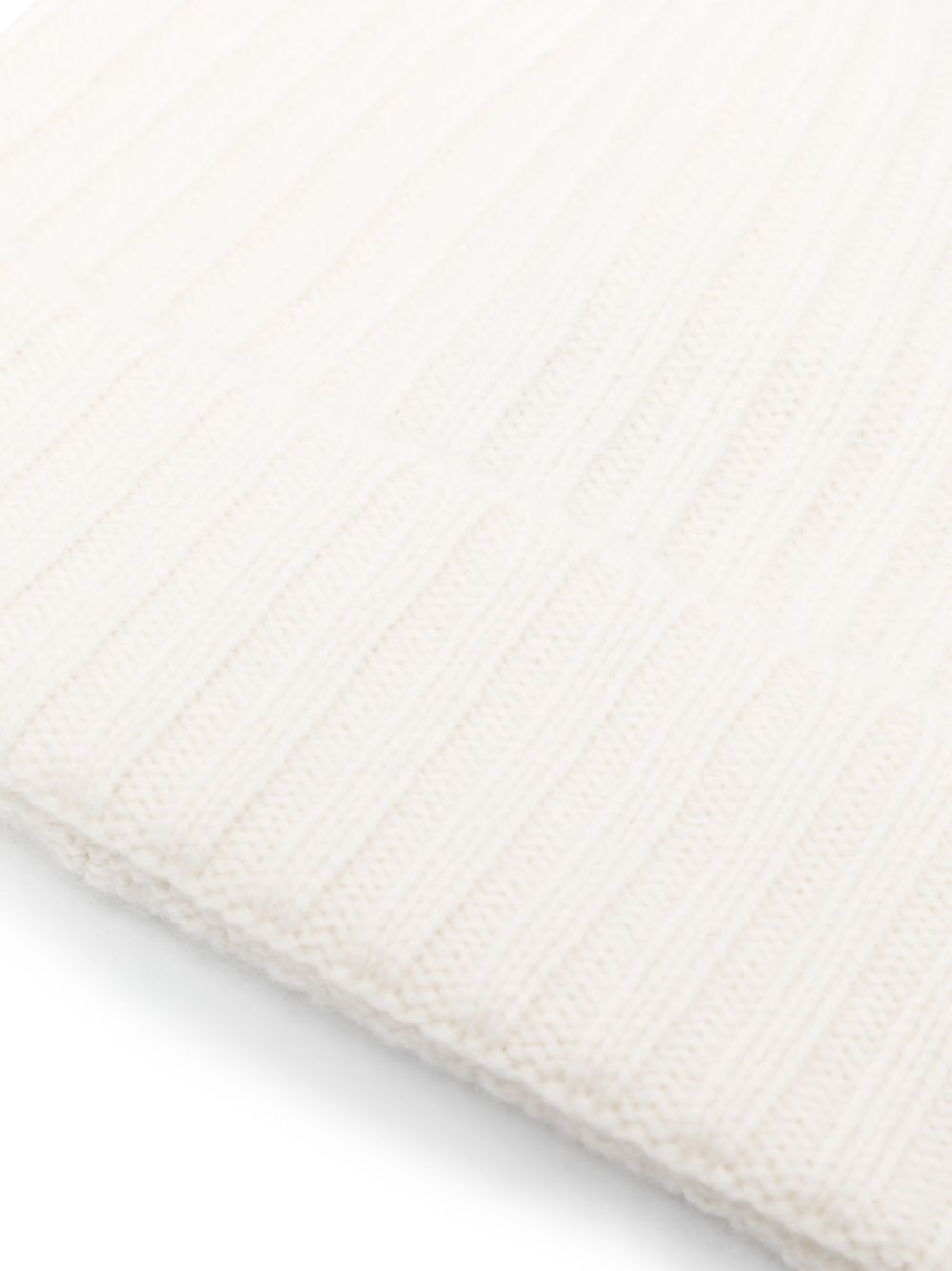 arch4 ribbed-knit cashmere beanie - Wit