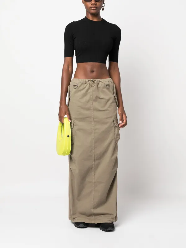 Coperni logo patch Cargo Maxi Skirt Green FARFETCH PH