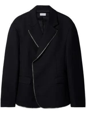 Off-White Ponte single-breasted slim-fit Coat - Farfetch