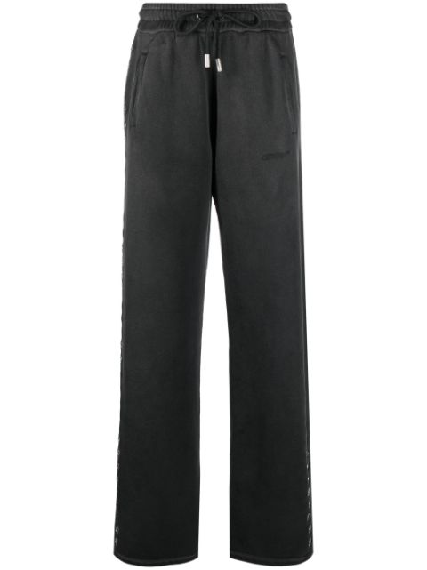 Off-White eyelet-detail track pants Women