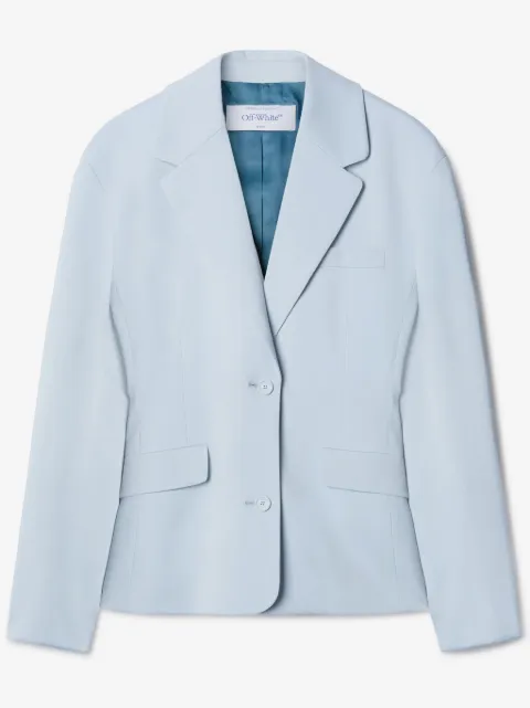 Off-White notcheded-lapels single-breasted blazer