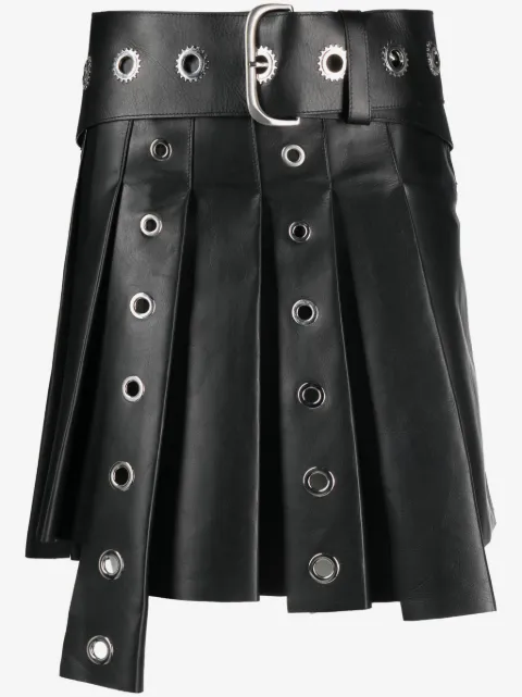 Off-White Verzierter Jeans-Minirock