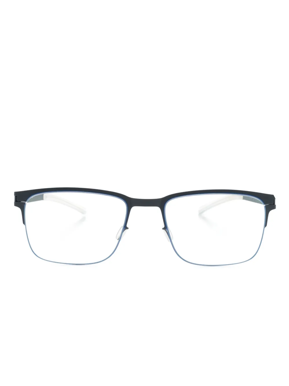 rectangle-frame metal glasses