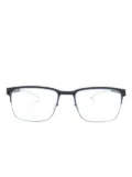 Mykita rectangle-frame metal glasses - Blue