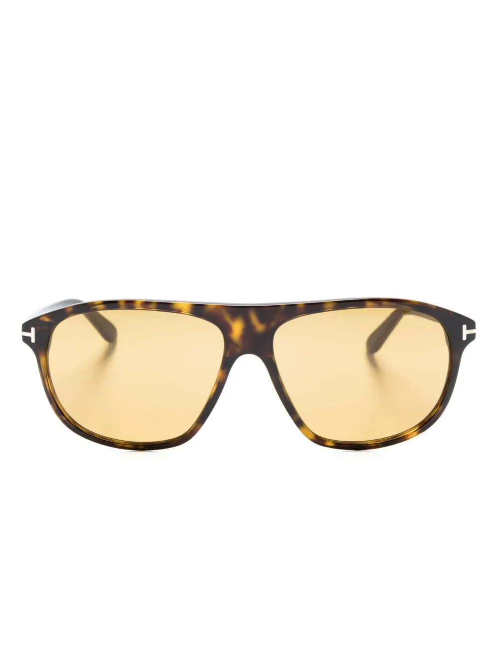TOM FORD Eyewear Prescott パイロットサングラス - ブラウン TOM FORD Eyewear Prescott パイロットサングラス - ブラウン