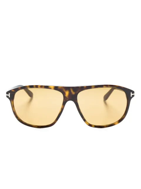 TOM FORD Eyewear Prescott tortoiseshell pilot-frame sunglasses