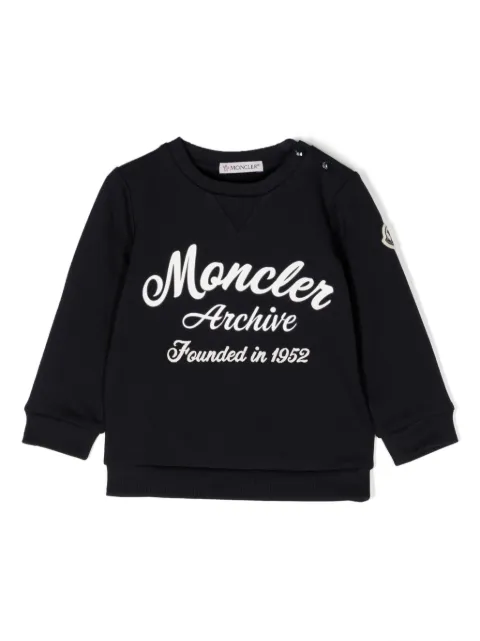 Moncler Enfant logo-print cotton sweatshirt