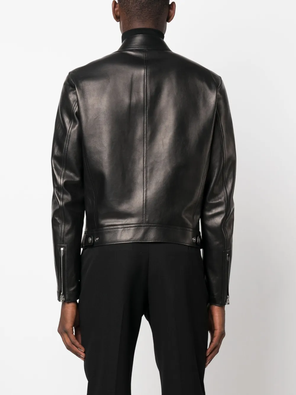 TOM FORD Leather Biker Jacket - Farfetch