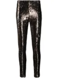 Genny sequin-embellished leggings - Gold