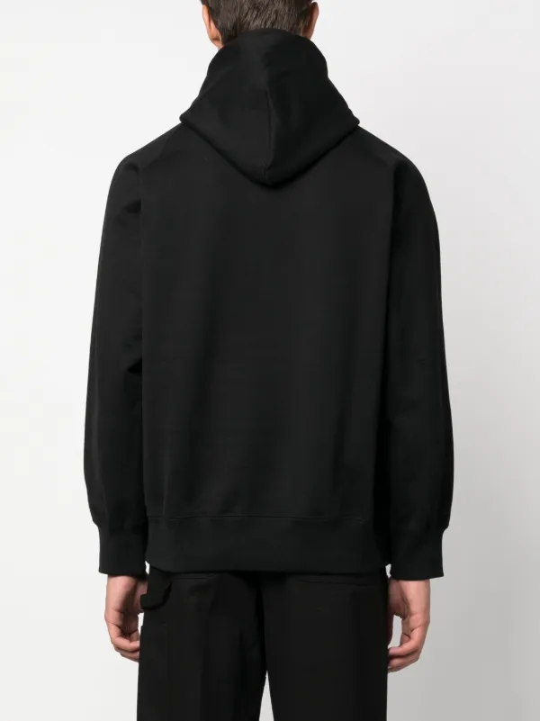 Sacai ドローストリング パーカー | ブラック | FARFETCH JP