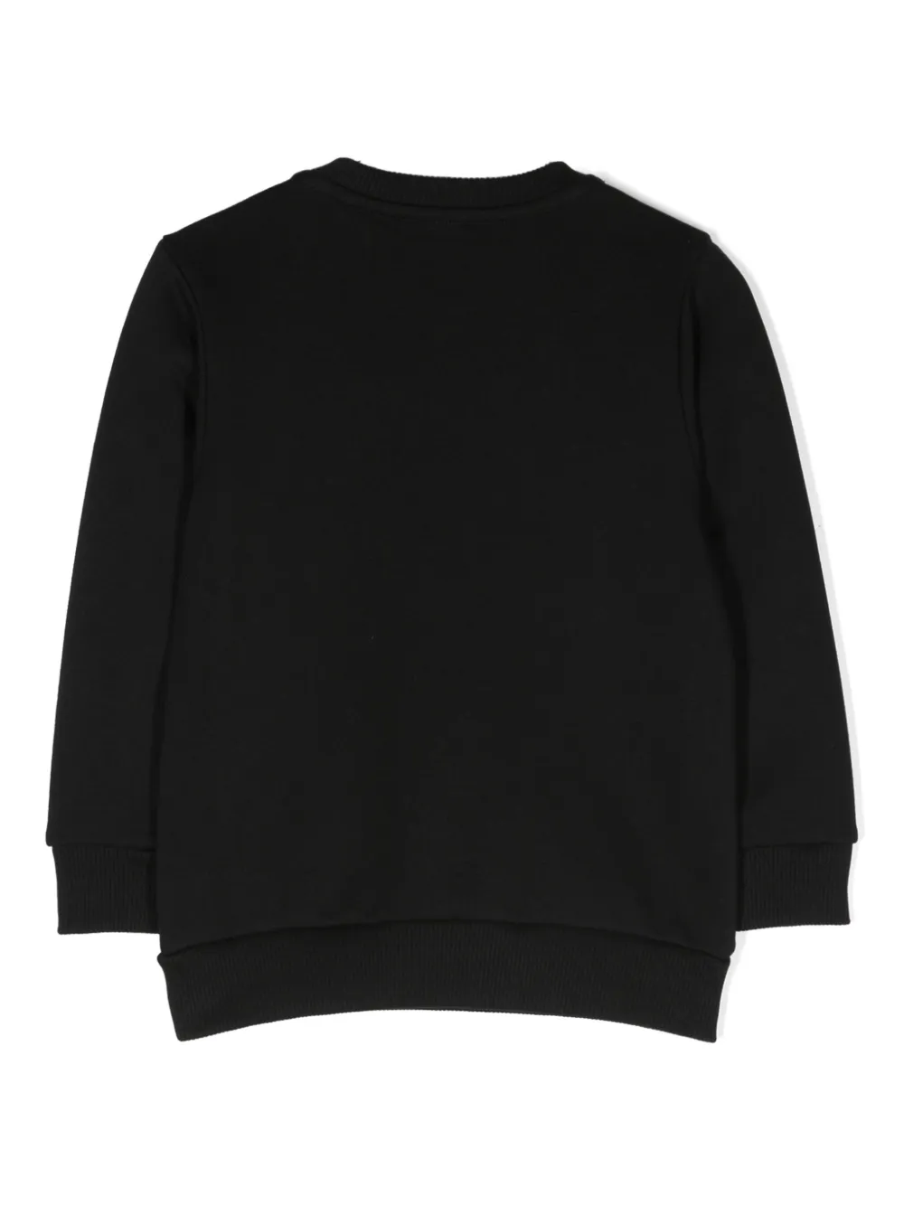 Givenchy Kids logo-patch cotton sweatshirt - Zwart