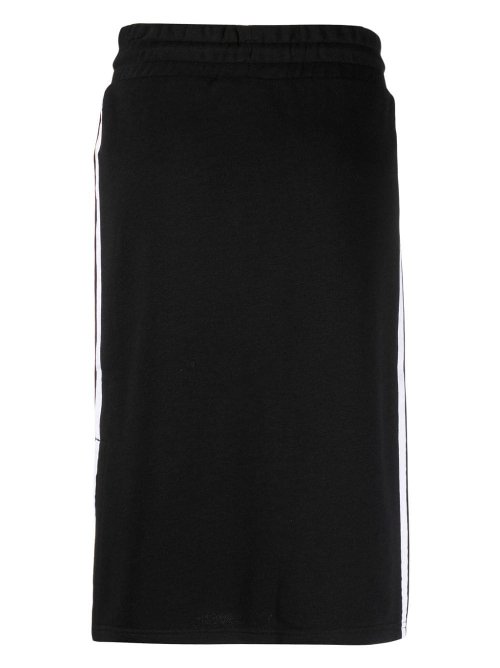 adidas 3-Stripes logo-embroidered straight skirt - Zwart