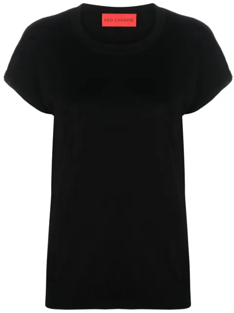 Wild Cashmere suéter de tejido fino Annette con cuello redondo 