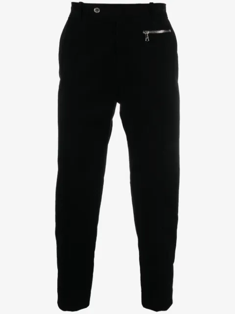 Balmain pantalones tapered con diseño corto