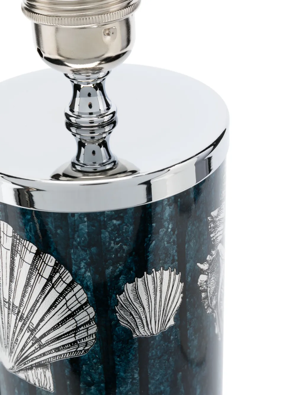  Fornasetti Shell-print Table Lamp Base - Blue 