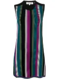 DVF Diane von Furstenberg Meta striped minidress - Black