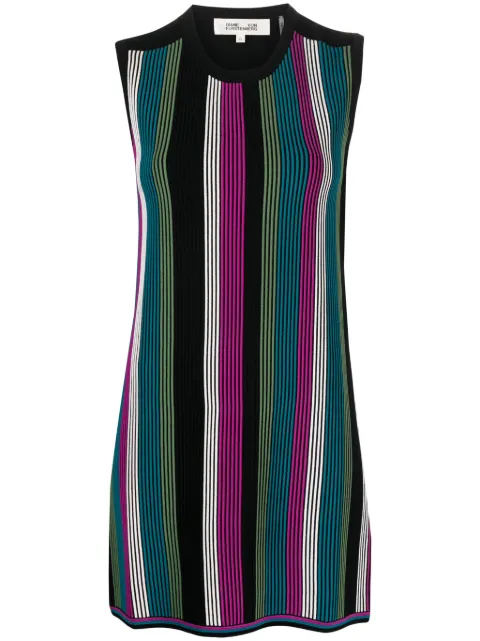 DVF Diane von Furstenberg Meta striped minidress