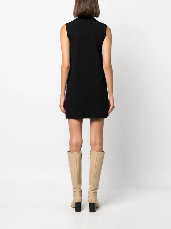 black gold star dress DIANE VON FURSTENBERG Black Sleeveless Bodycon Dress – The Untitled Boutique main image 0