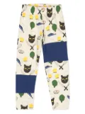 Mini Rodini Chef Cat-print track pants - Neutrals