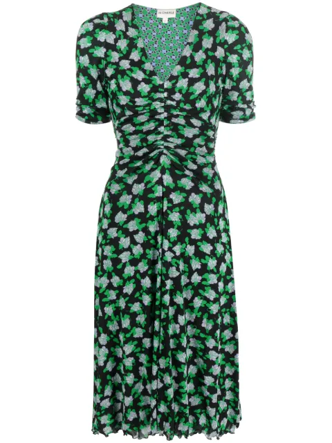 DVF Diane von Furstenberg floral-print reversible midi dress 