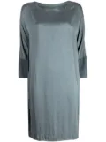 Transit boat-neck stretch-silk midi dress - Blue