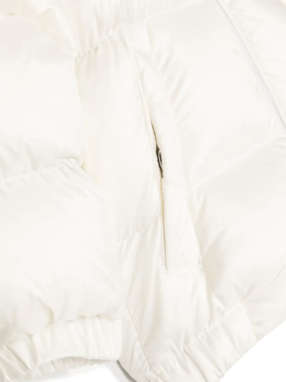  Moncler Enfant Logo-appliqué Padded Jacket - White 