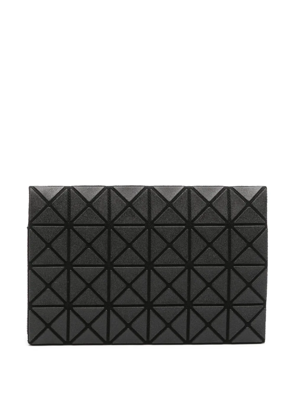 Bao Bao Issey Miyake matte faux-leather geometric-design cardholder - Zwart