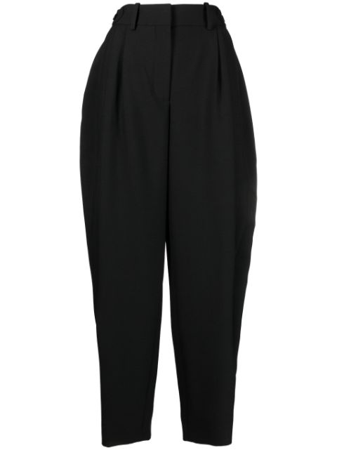 Stella McCartney pleated wool wide-leg trousers Women