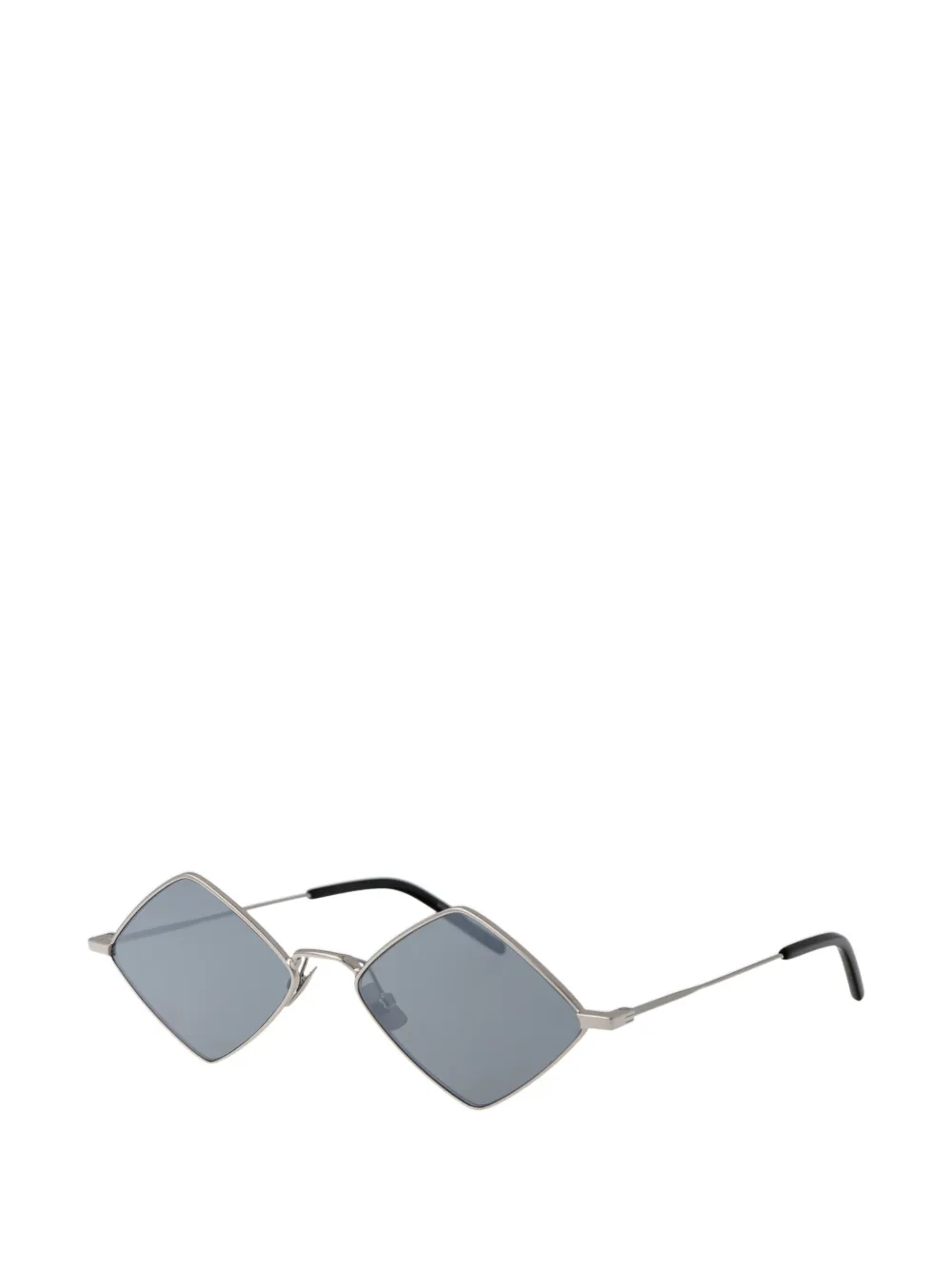  Saint Laurent Eyewear Lisa Diamond-frame Sunglasses - Silver 