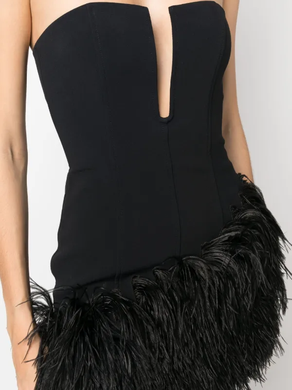 David koma 2024 feather dress