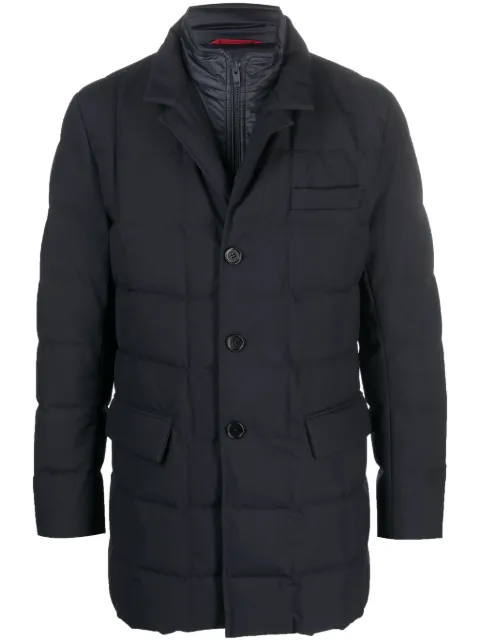 Fay notched-collar quilted down jacket 