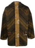 Pierre-Louis Mascia graphic-print hooded jacket - Green